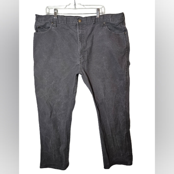 Dickies Duck Cloth Grey Carpenter Pants Men's Size 42 x 32 - Picture 1 of 11